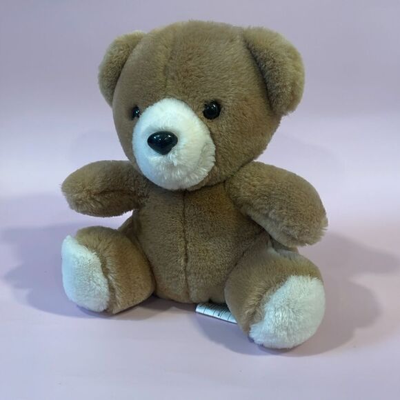 Vintage 1988 ganzbros toys Tan & White Teddy Cream Excellent Used Condition 6.5” - Picture 6 of 8